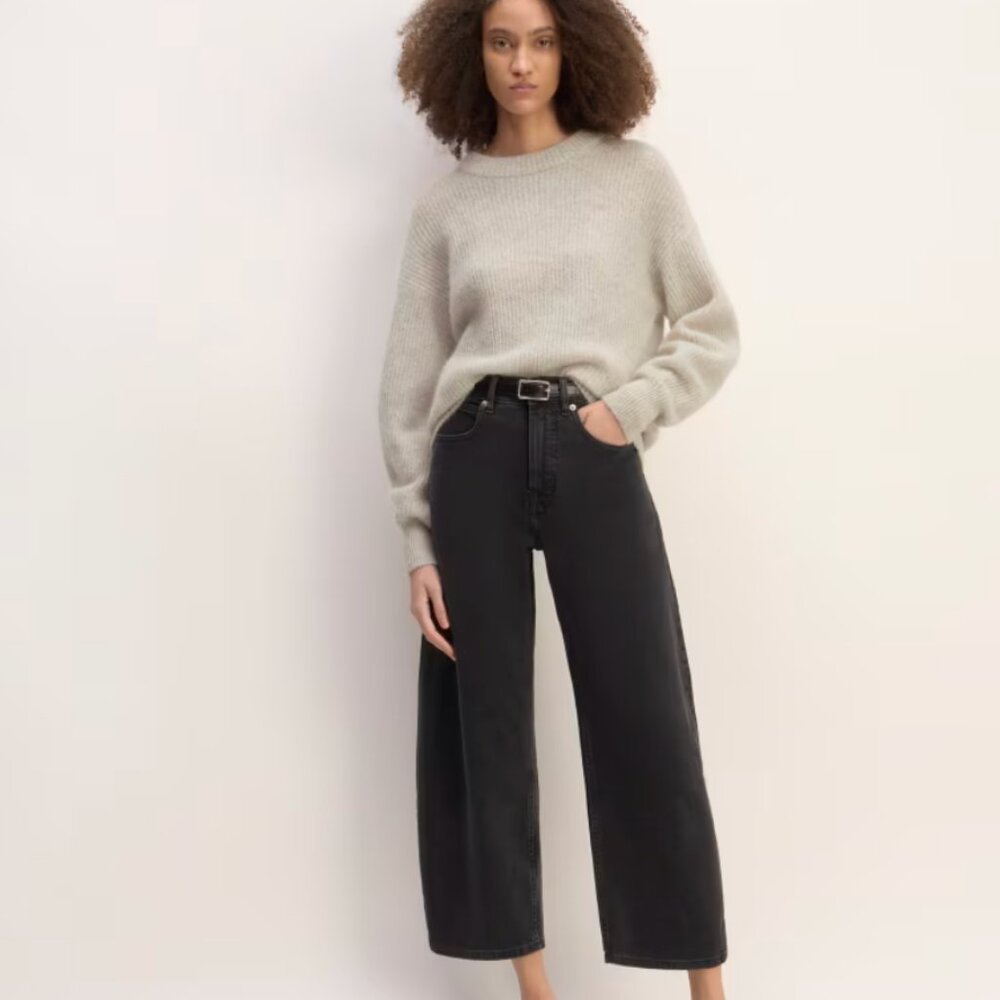 Navy Blue Everlane The Oversized Alpaca Crew